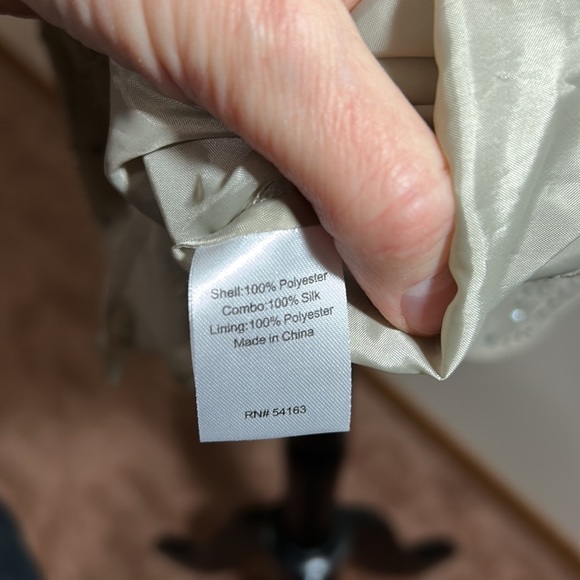 BNWT. Sean Jean. Beaded, Silk Drop Waist Dress. Celadon Green. Sz 10 Stunning🤩 - Picture 11 of 12